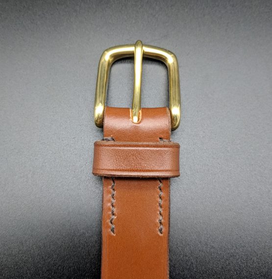 The Single Belt Buckle - Conker - Brass