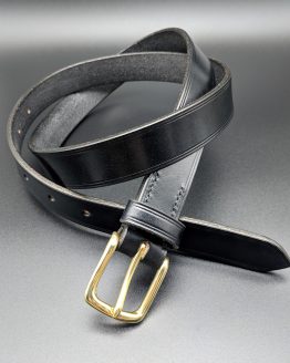 The Dual Belt - Black - Brass