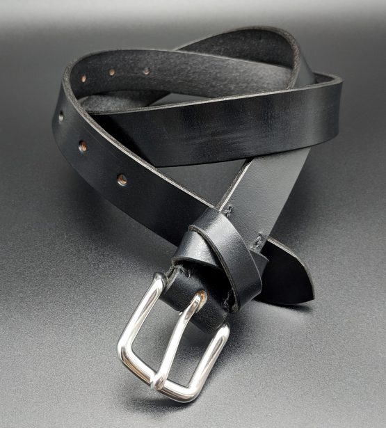 The Cross Belt - Black - Stainless Steel