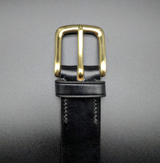 The Single Belt Buckle - Black - Brass