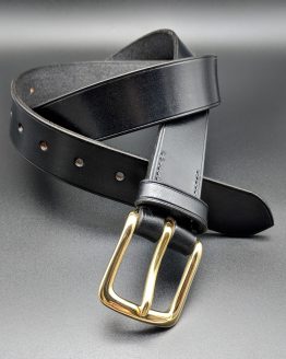 The Single Belt - Black - Brass
