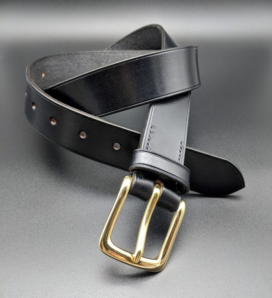 The Single Belt - Black - Brass