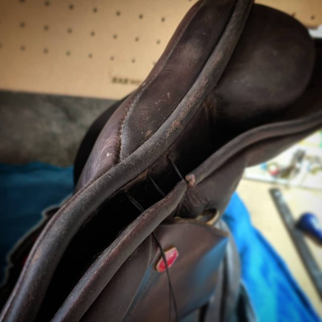 Repair//Quick front relace and this saddle is ready to go